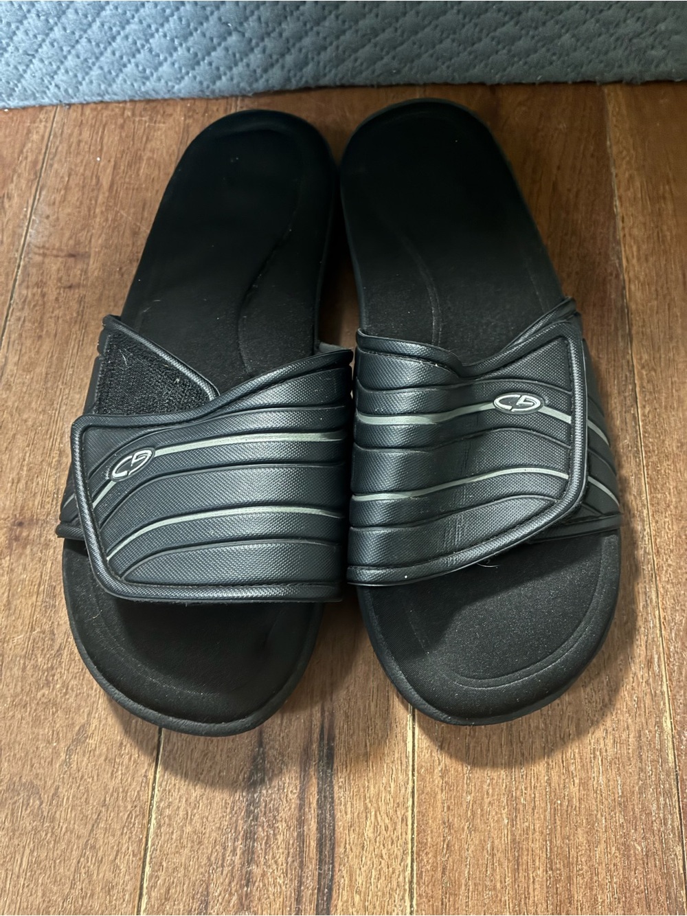 USA SIZE 11 C9 by Champion black cushion-fit slide sandals